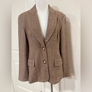 Sundance Brown Herringbone Blazer